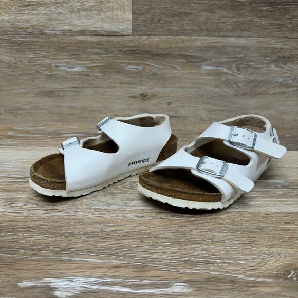 Birkenstock Other - Birkenstock Kids White Milano Birko-Flor Strap Sandal Size EU 28